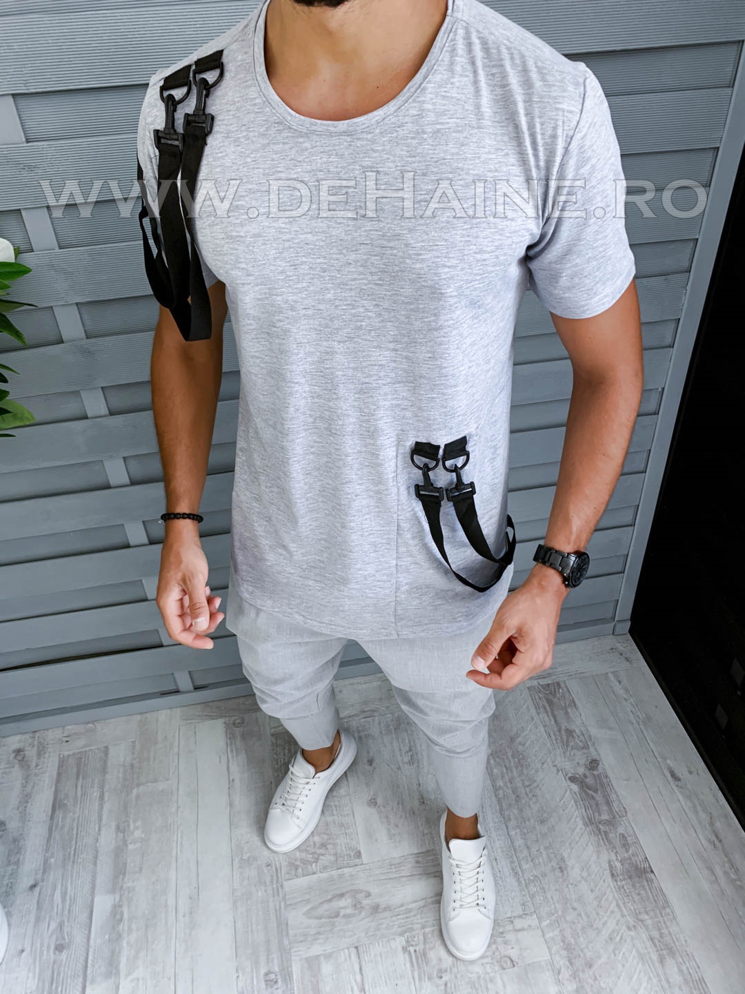 Tricou barbati gri slim fit vagabond b1968 p9-4*